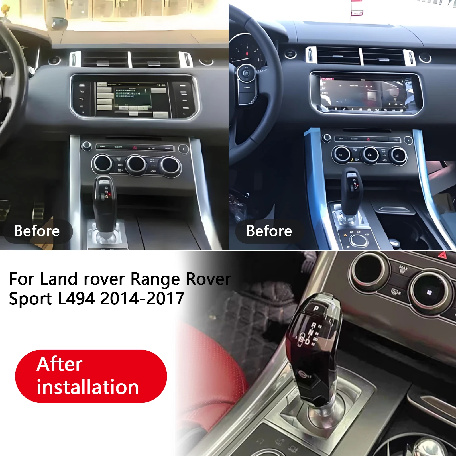 

Обновление автомобильных хрустальных ручек для Land Rover Range Rover Sport L494 2014-2017, аксессуары, автоматическая коробка передач, джойстик переключения передач
