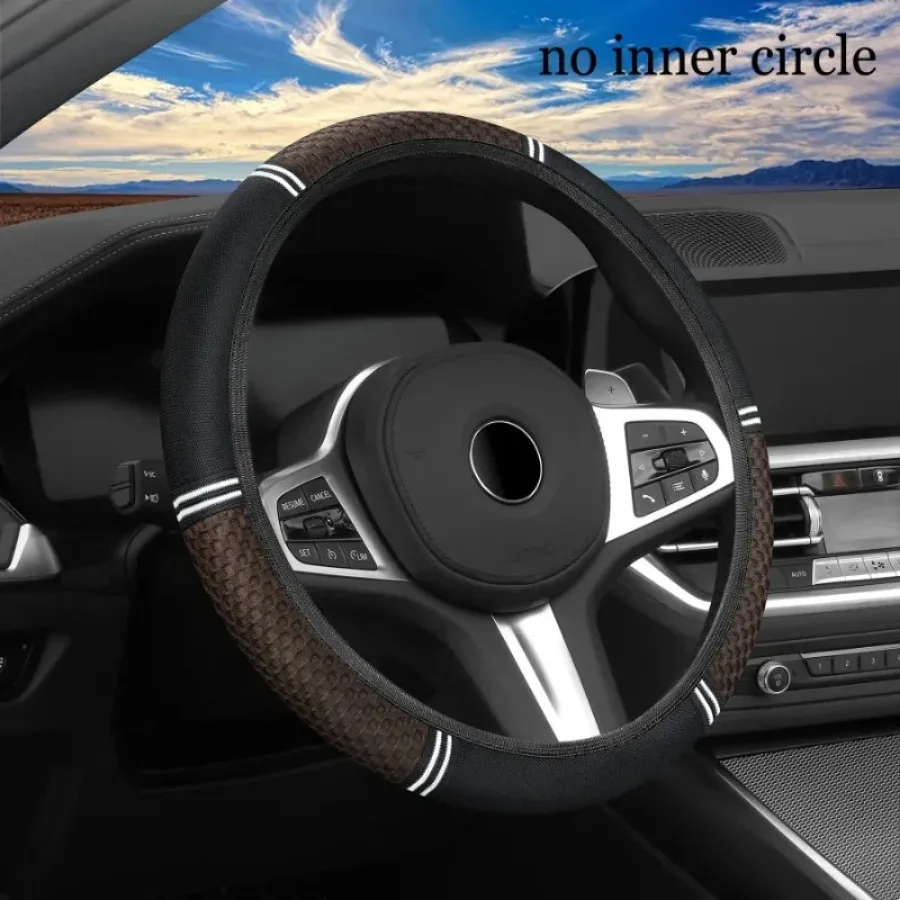 

1 шт. чехол на руль General Motors — эластичная цветная сетка, дышащий, нескользящий аксессуар на руль для интерьера автомобиля