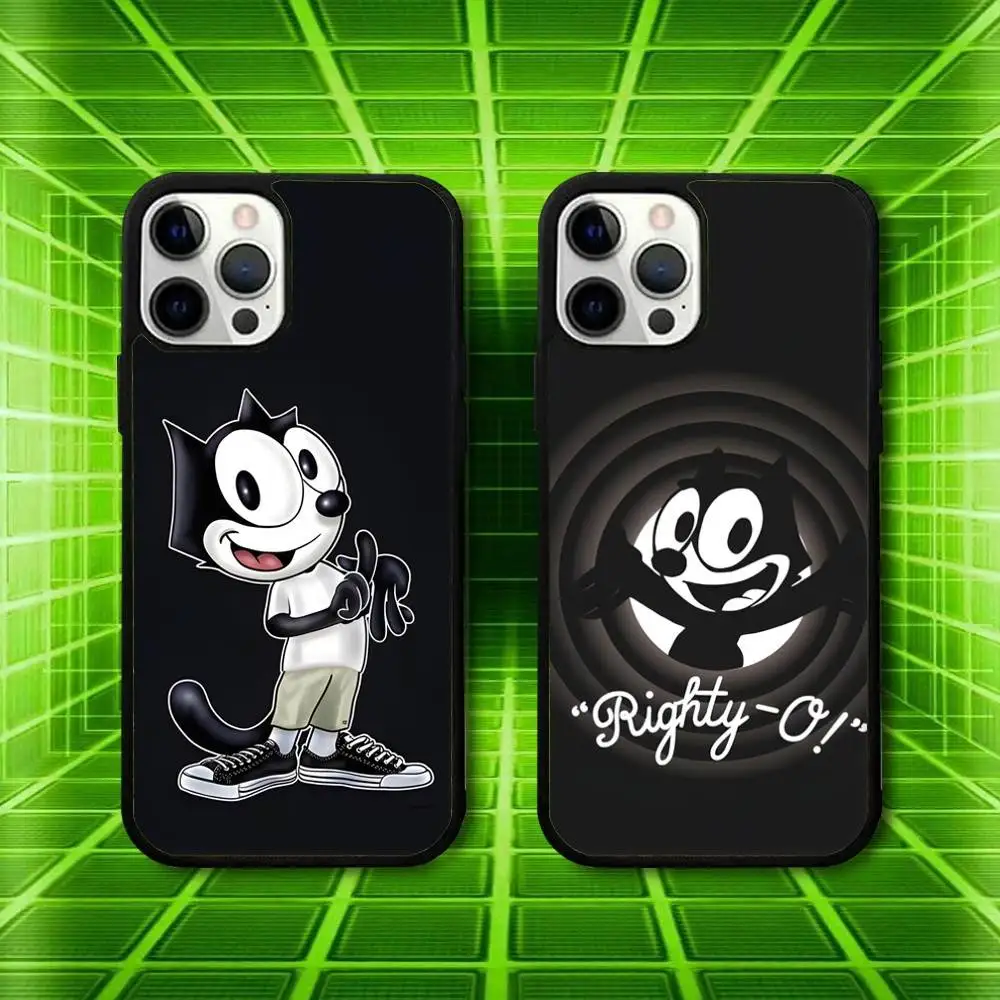 

Милый чехол для телефона с рисунком F-Felix-the-Cats для iPhone 16,15,14,13,12,11, Pro, Max, Plus, Mini, SE4, E с магнитной беспроводной зарядкой Magsafe