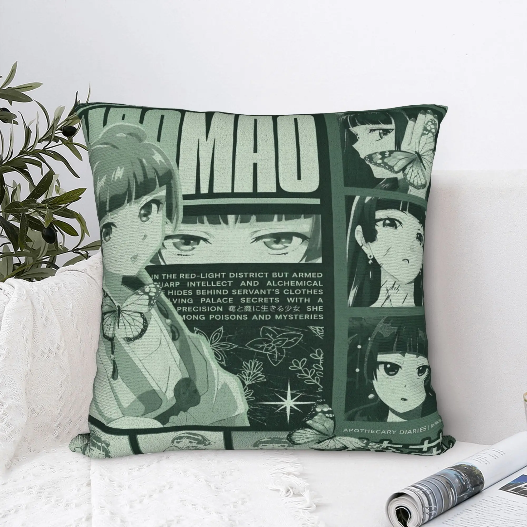 The Apothecary D-Diaries Maomao Pillow Case  Soft Pillow Cover Fashion Pillowcases For Chair Sofa Home Decor