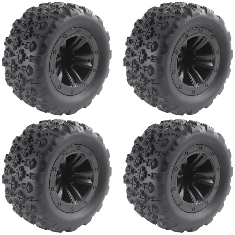 97BC Professional Grade Replacement Tires 4PCS 12mm Optimized for 1/14 1/16 Scale