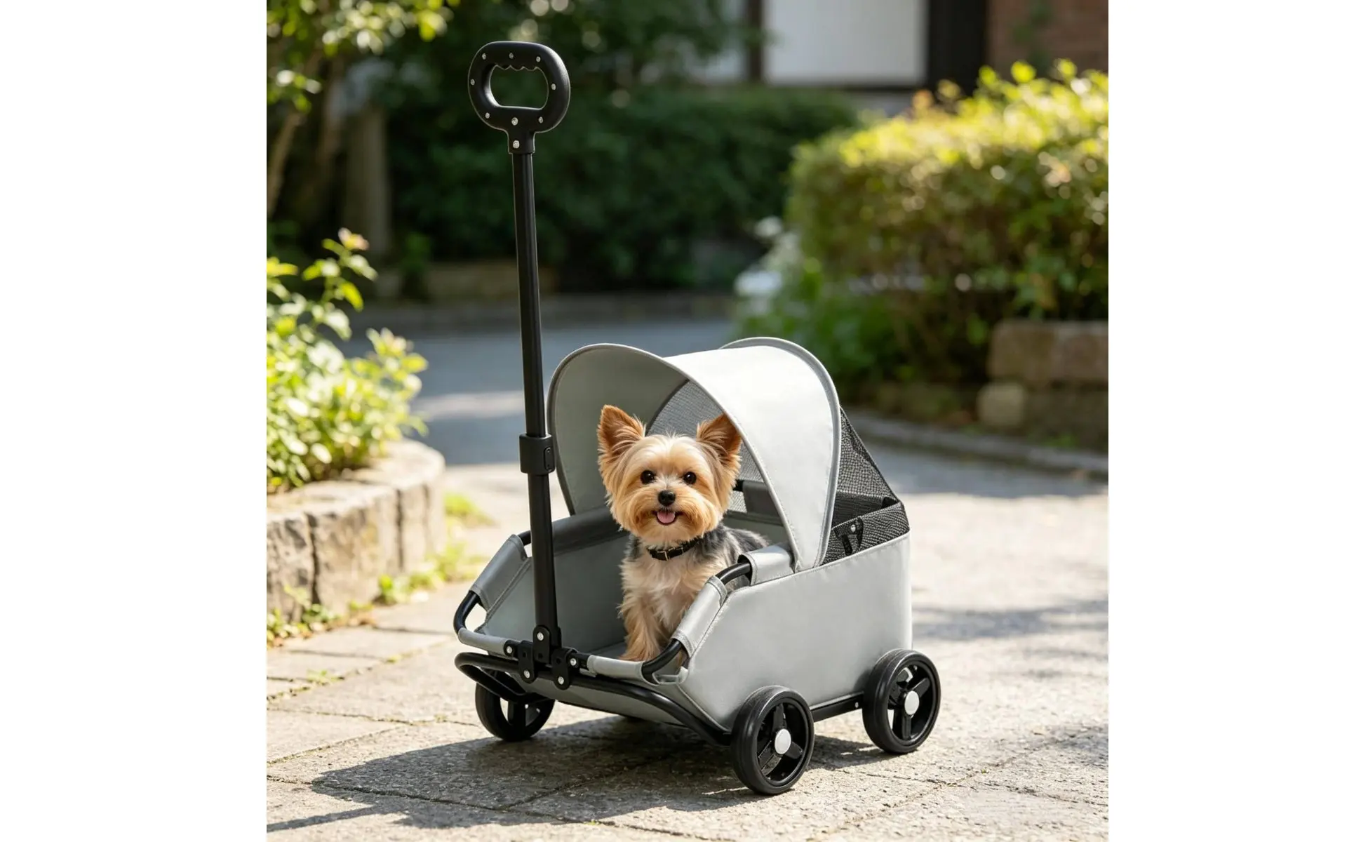 Small Pet Pet Carriage With Sun Sun Shade Lightweight Feline Pet Carriage Pet Outing Carriage Spacious Interior for Outdoor Small Pet Pet Carriage With Sun Sun Shade Lightweight Feline Pet Carriage Pet Outing Carriage Spacious Interior for Outdoor