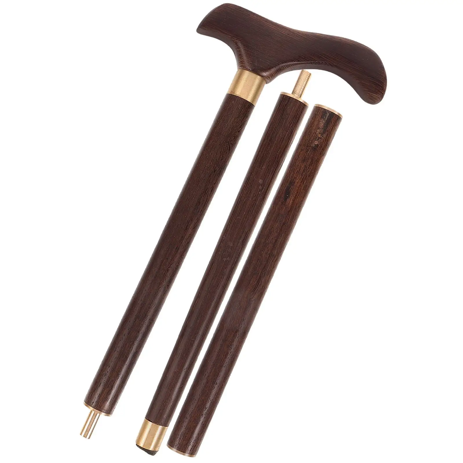 Béquilles en bois canne bâtons de marche pour hommes baguette d'escalade détachable ailes de poulet bâton de Trekking