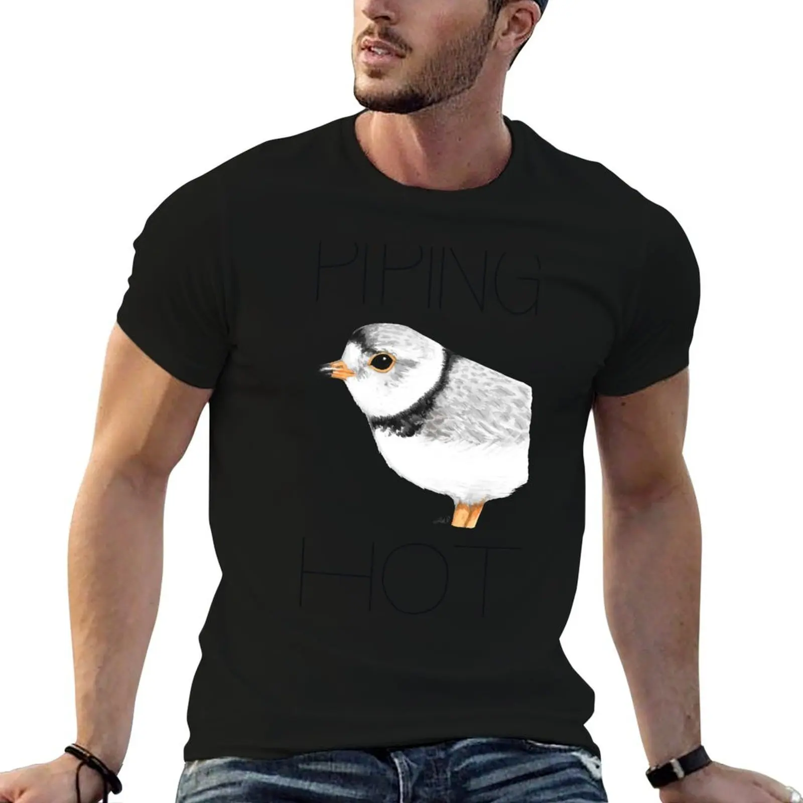 Piping (Plover) Hot T-Shirt summer 2026 custom t-shirts compression shirt men