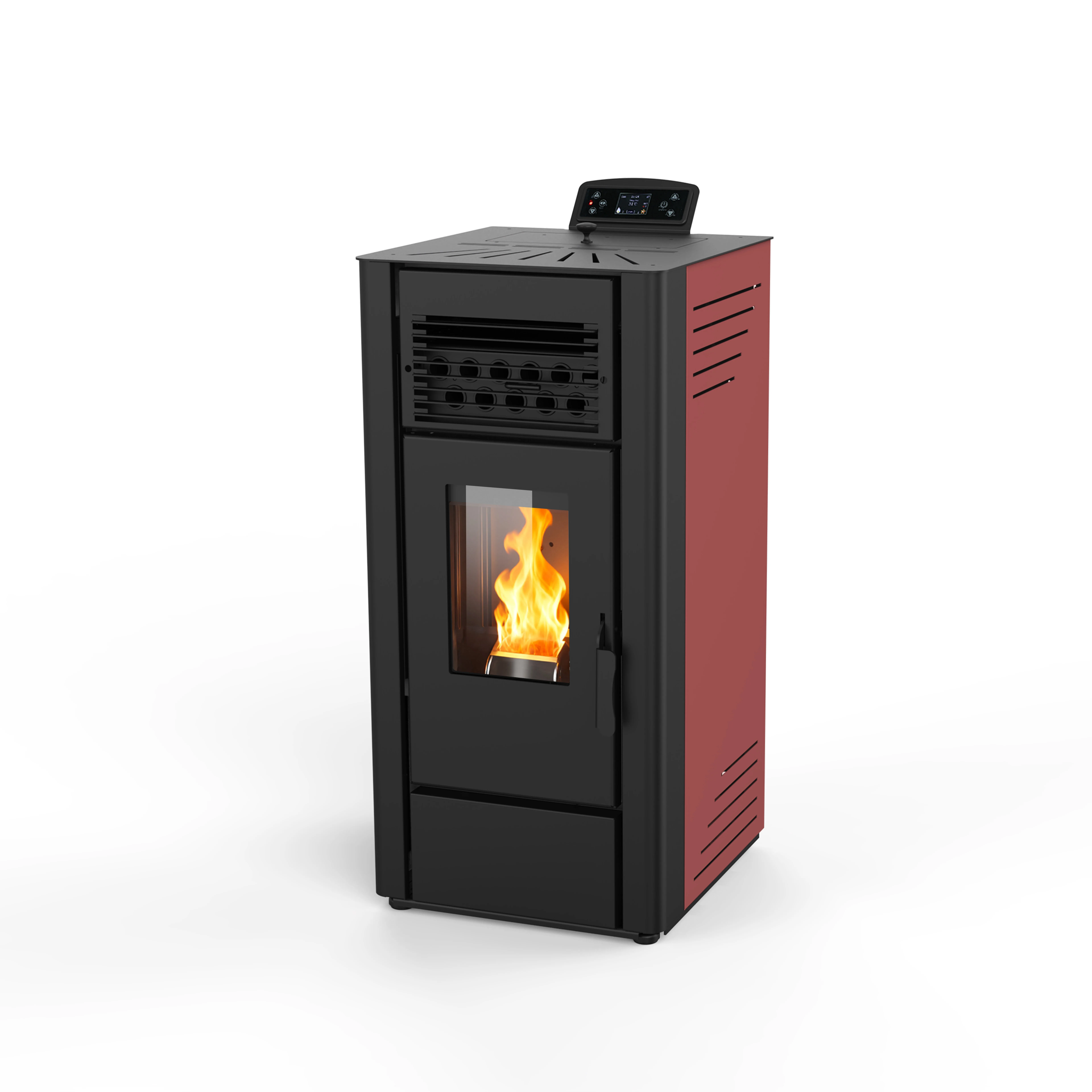 8.9kw Automatic Feeding Smokeless Wifi Room Heating Wood Pellet Heater Pellet Stove for Houses With Smart Controller