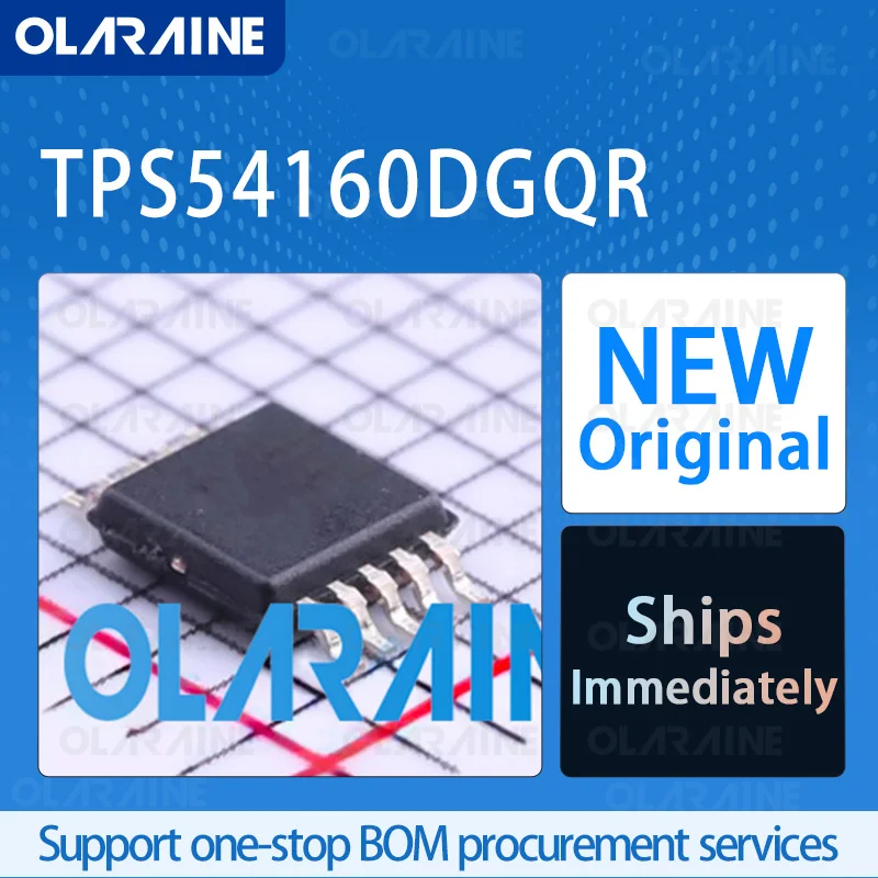 

5/10/100Pcs TPS54160DGQR MSOP-10 original ic chip Switching regulators RoHS Voltage 58 V Current 1.5A 1 Output Frequency 581 kHz