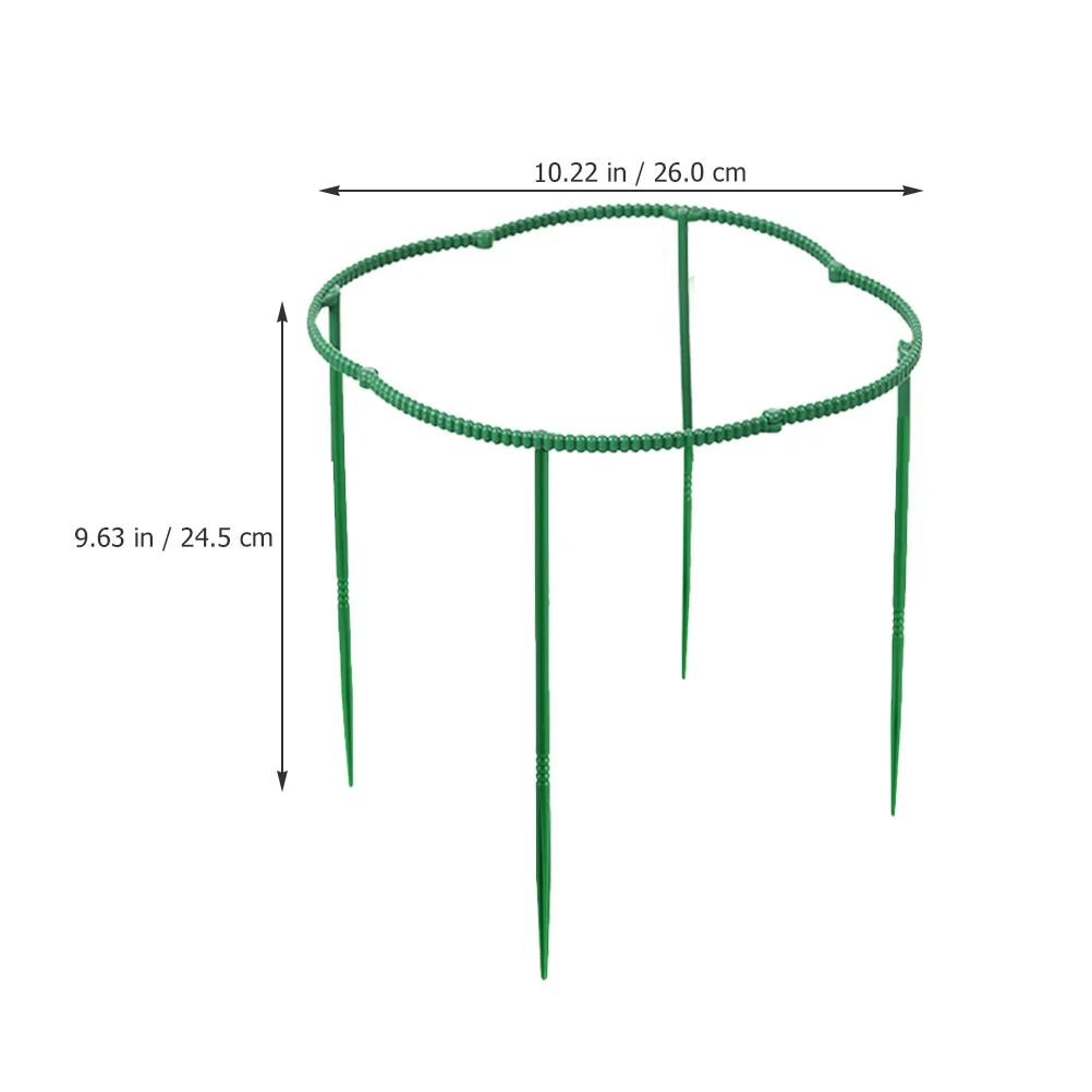 

20Pcs Easy to Use Plastic Plant Supports for Garden Flowers Wind Rain Protection Plant Support Flower Support Stakes