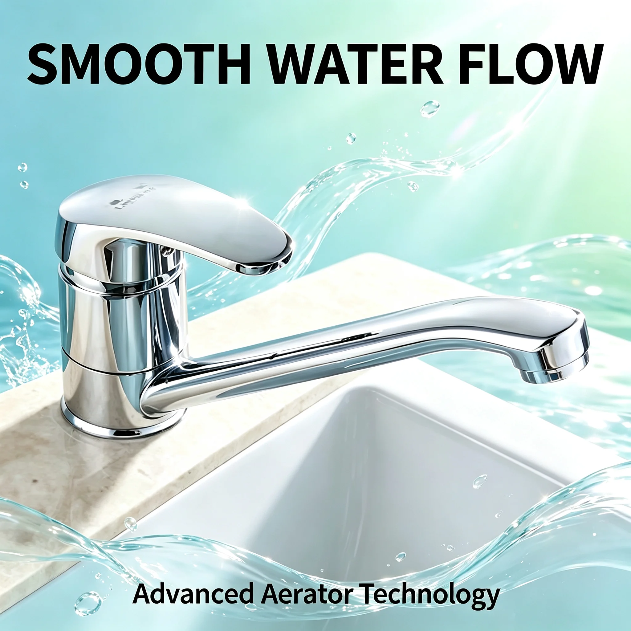 Short Model Bathroom Basin Faucet Single Hole Kitchen Sink Faucet Hot Cold Wash Mixer Crane Tap 360 Rotation Sink Faucets
