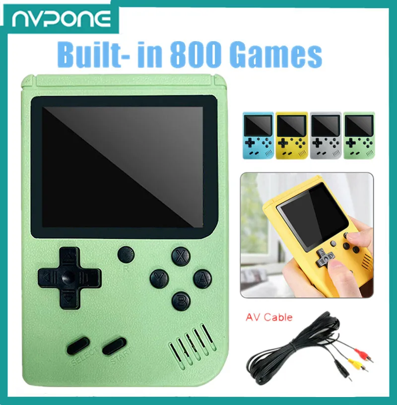 Mini Handheld Retro Video Game Console Home Console Built-in 800 Classic Games Gameboy Gifts Support playing on TV