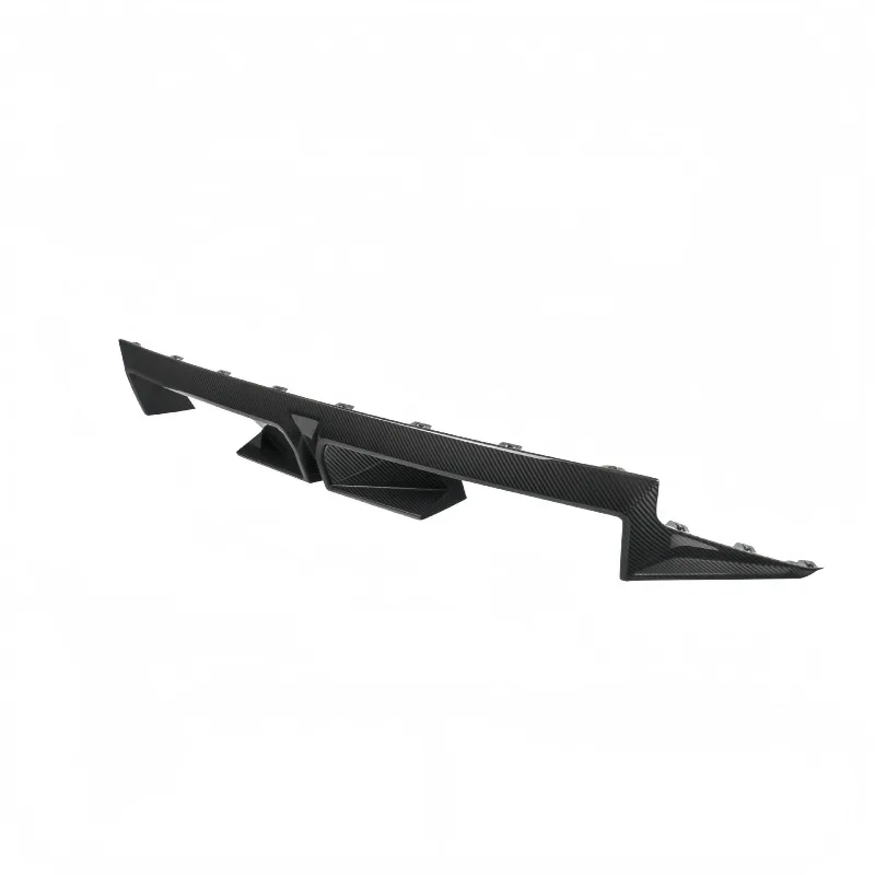 Carbon fiber with rear lip rear bumper diffuser retrofit