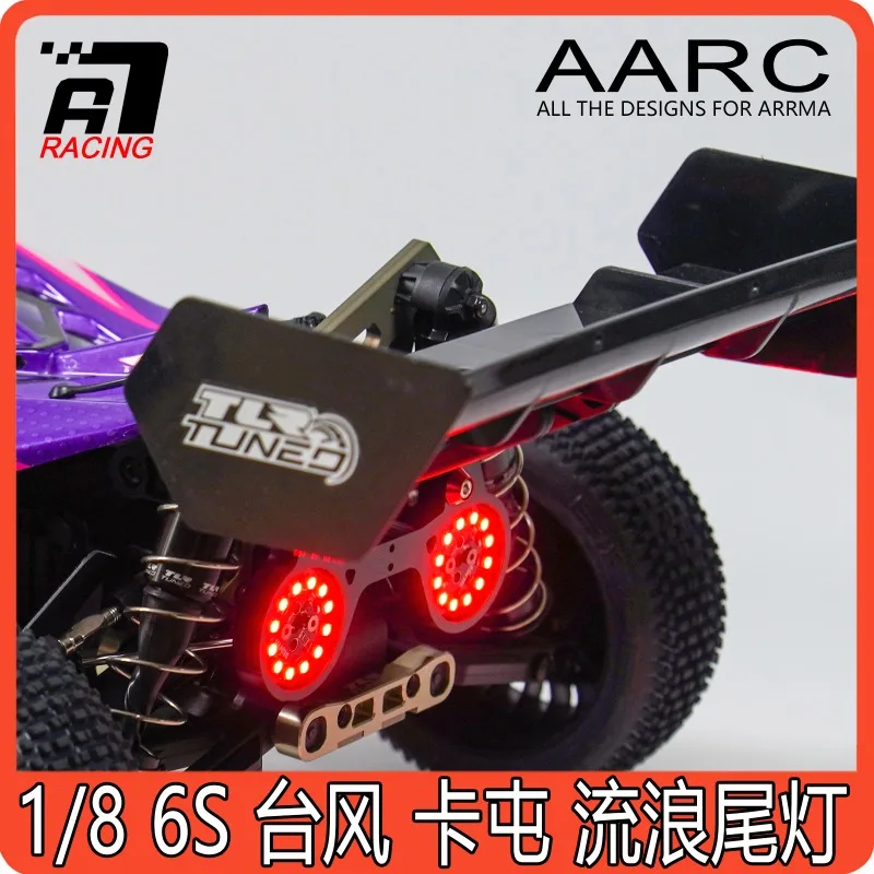 

LED Tail Light Kit for ARRMA 1/8 6S Typhon/Outcast/Kraton - Waterproof Rear Light Assembly Rc Car Decorative Parts Accessories