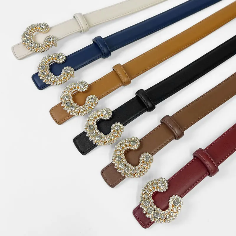 2025 ريترو المرأة جلد طبيعي موضة حزام بسيط رسالة متعددة الوظائف ، عادية أنيقة الملابس والاكسسوارات ، هدية