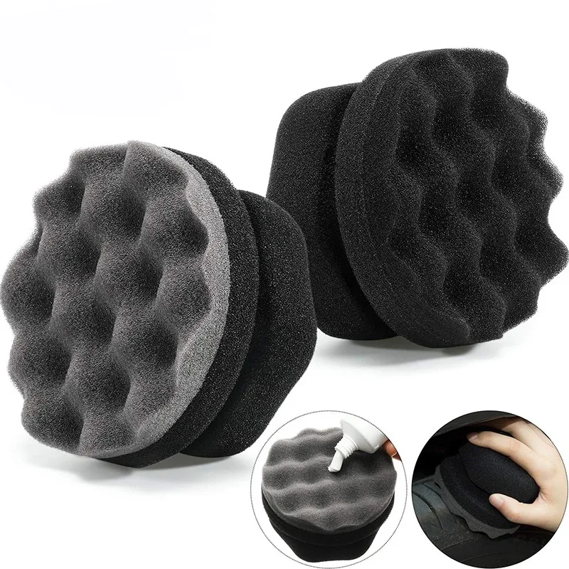 Car Wax Polishing Sponge Hexagonal Grip Applicator Hand Tire Wax Sponge High Density Foam Sponge Auto Waxing Accessories-S L view 2