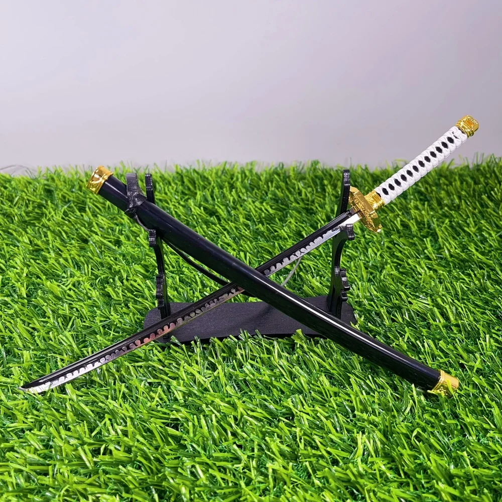 10 pulgadas Metal Vergil Yamato Katana Anime Devil May Cry espada Yamato tamaño Real japonés Katana hierro Ninja cuchillo samurái Sabre juguete