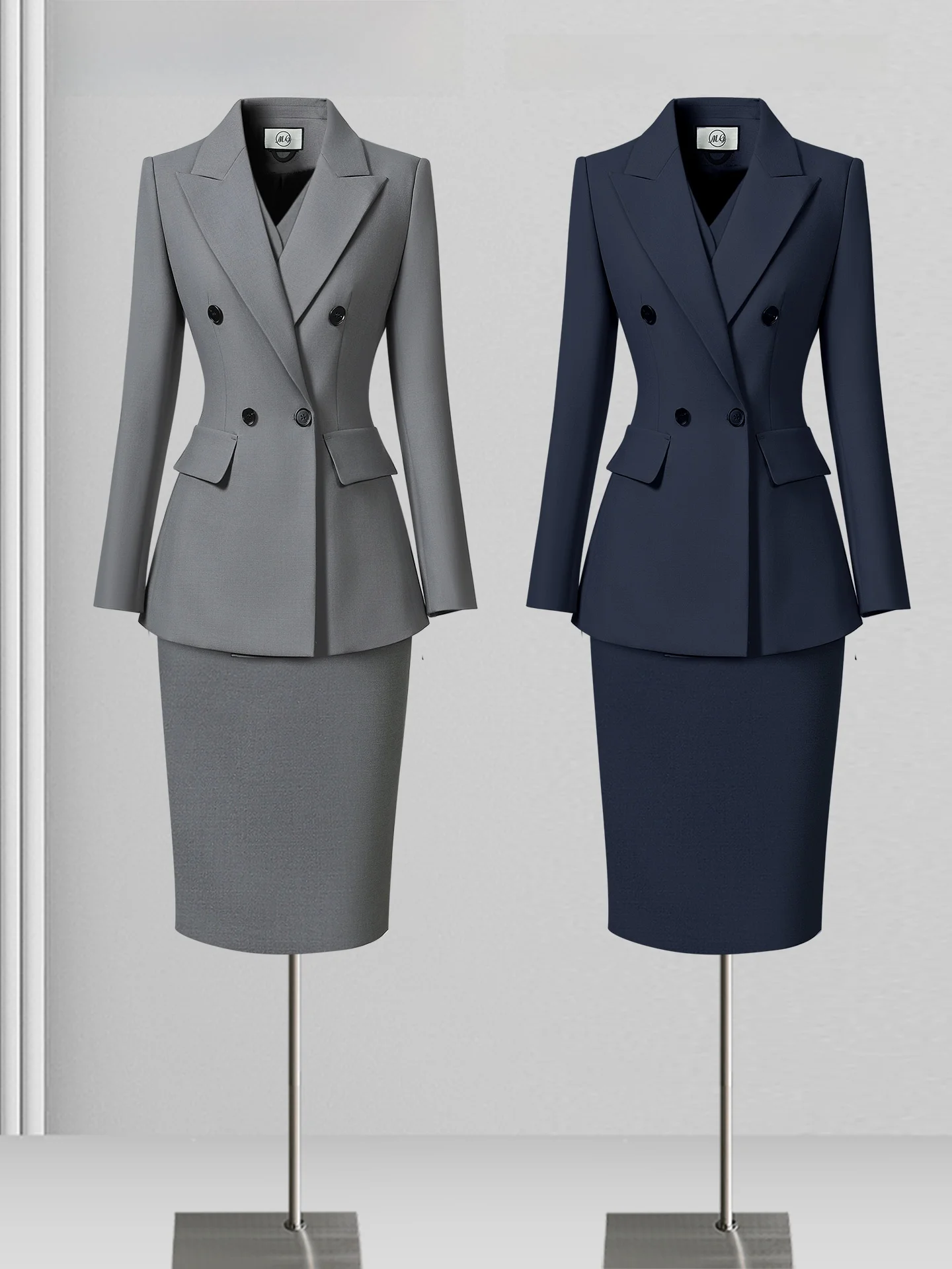 Women's Autumn Winter Formal Vest Suit Set OL Commute Work Manager Formal Western Jacket Long Sleeve Polyester Viscose Spandex