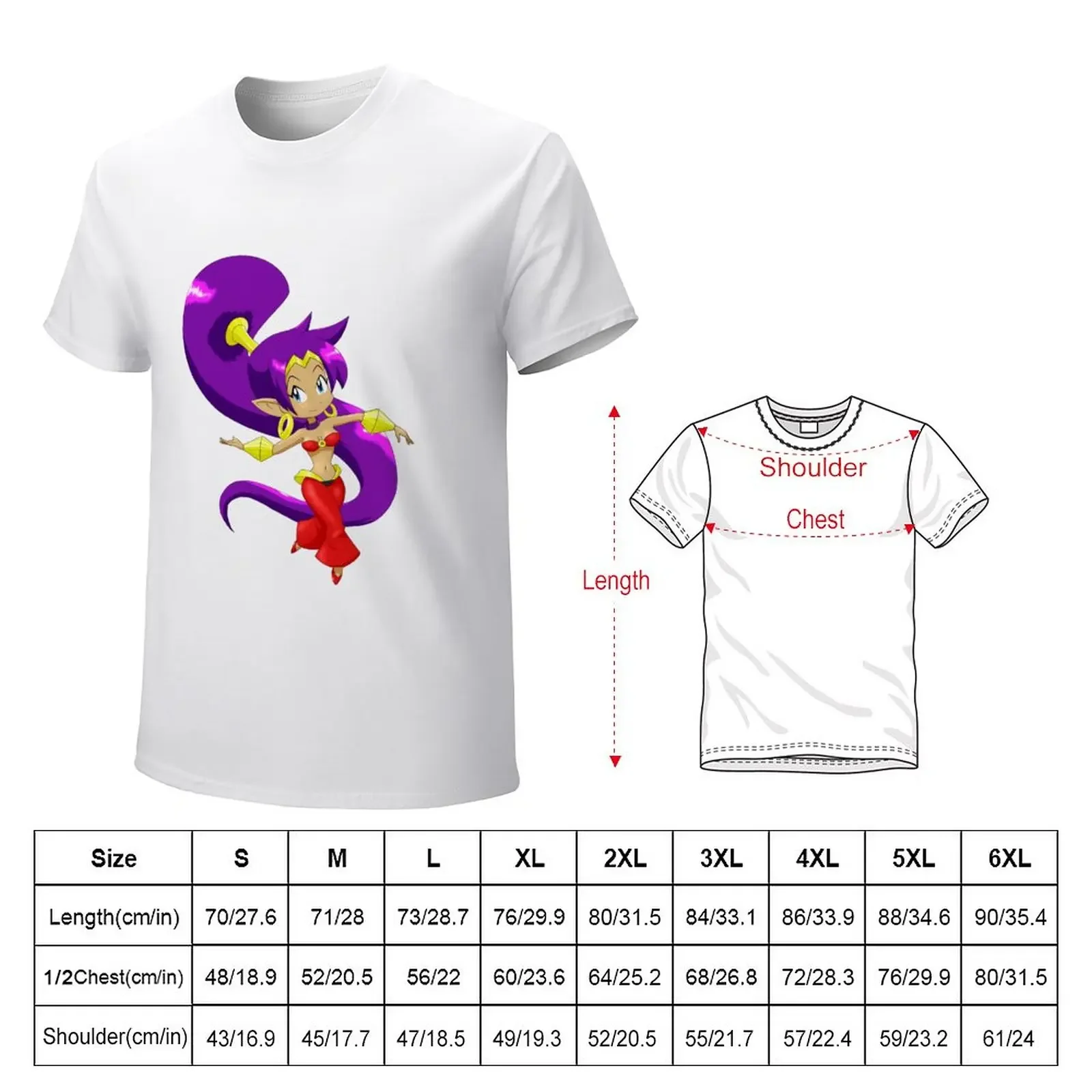 Shantae - 1/2 Genie T-Shirt cute tops customs design your own men clothes