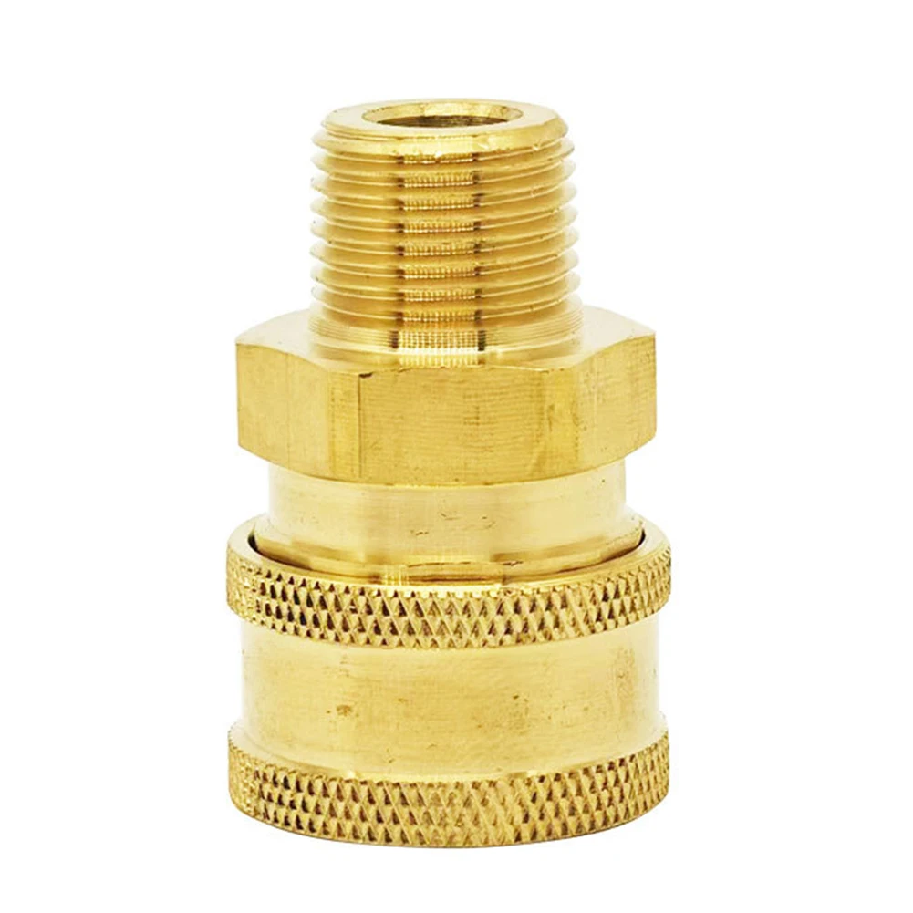 

For Car Washing Car Wash Fitting High Pressure Connector Yellow Enhanced Water Flow Connector Car Washing Easy Installation
