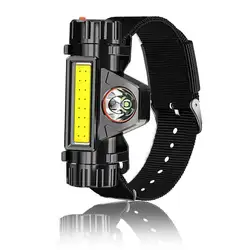 LED white Portable Light Wristlight Strap Night Cycling Running Fishing Lamp Wrist Band Bracelet USB Wristlamp Flashlamp