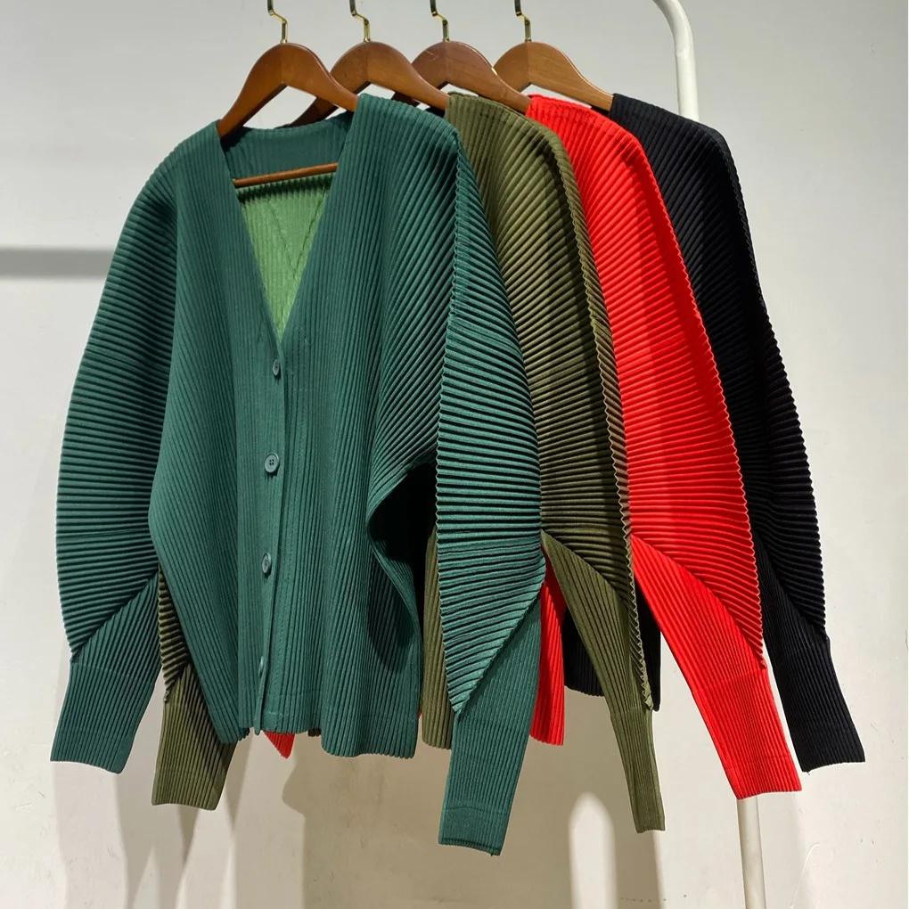 

Жакет женский плиссированный Miyake, весна-осень 2026, новинка, свободный крой, большие размеры, плиссированный кардиган-блузка, модель Counter, с эффектом плиссировки