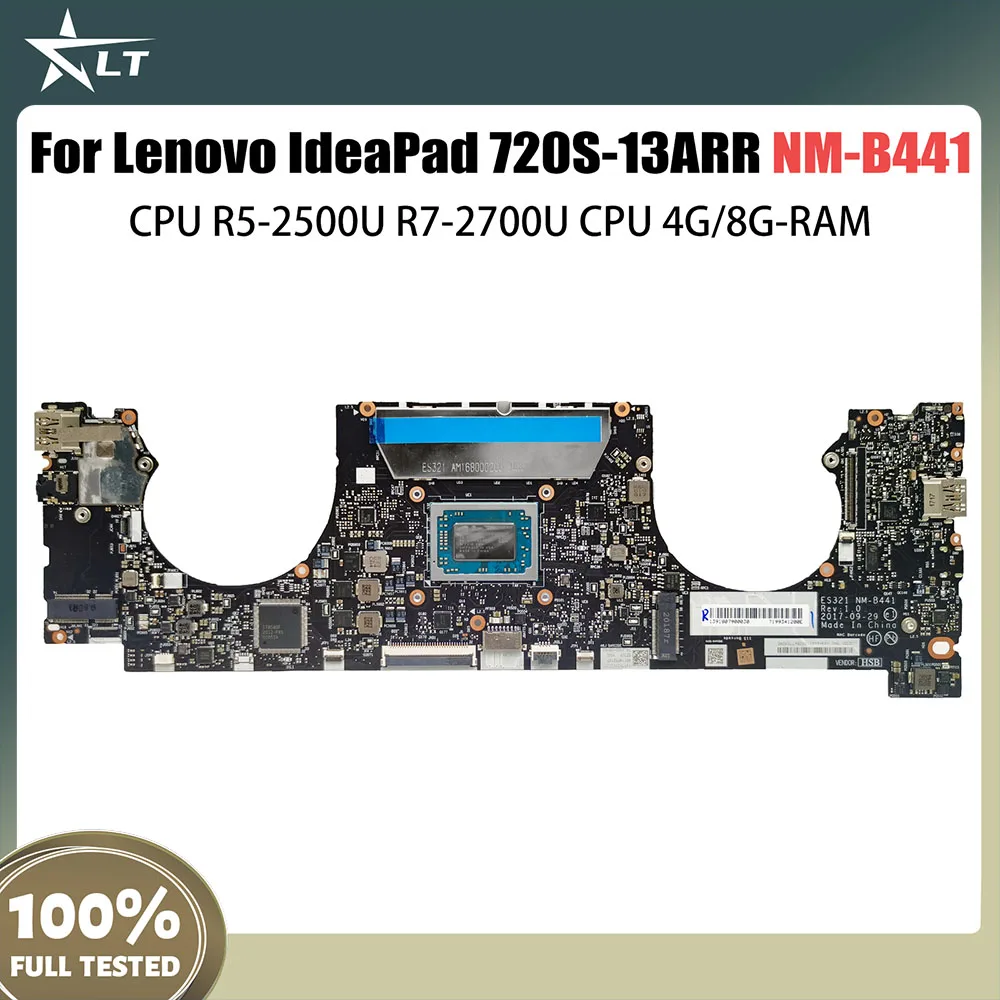 

NM-B441 Mainboard For Lenovo IdeaPad 720S-13ARR Laptop Motherboard R5-2500U R7-2700U CPU 4G 8G-RAM 5B20Q59464 5B20Q59378