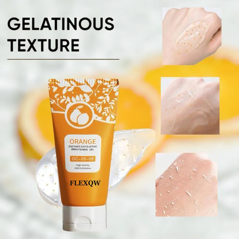 

Оранжевый отшелушивающий гель-крем отшелушивающий для удаления омертвевшей кожи.