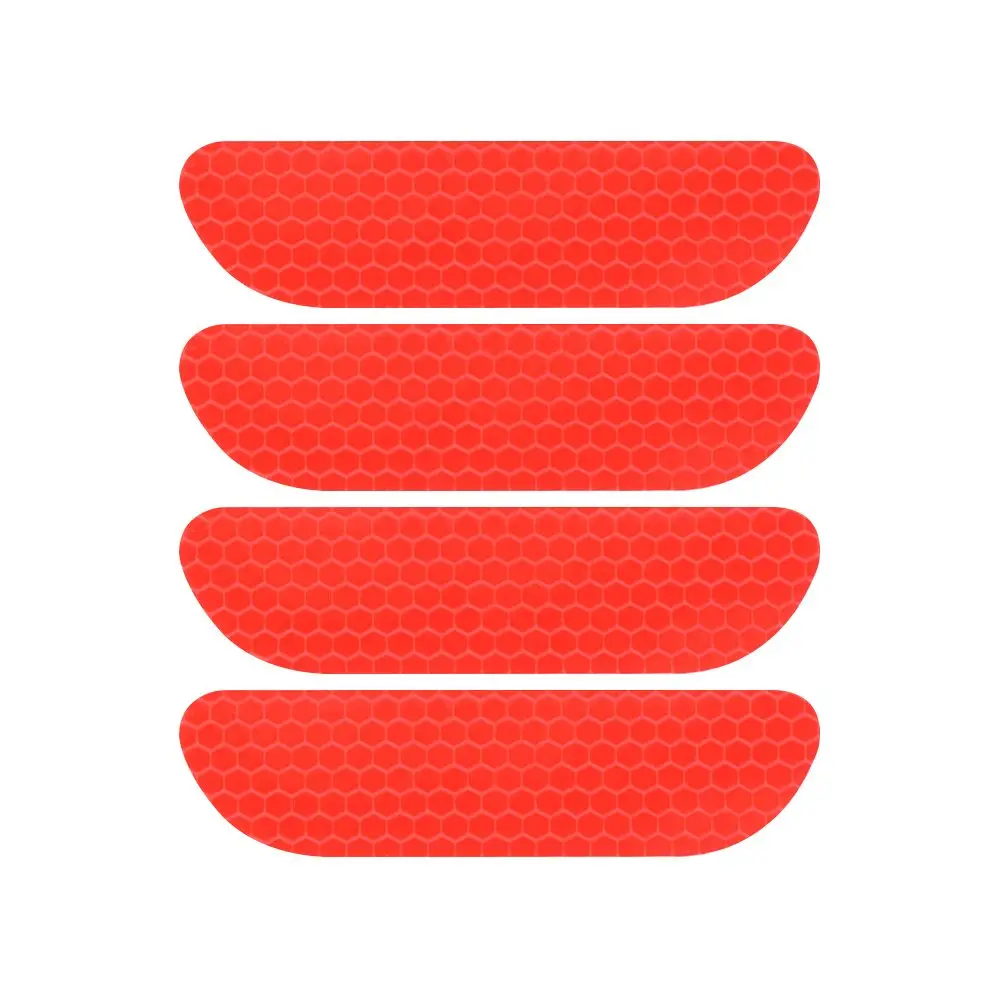 4pcs 4Pcs Universal Auto Reflective Tape Car Door Stickers Safety Warning Mark