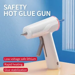 Mini Household Children Make Diy Hot Melt Glue Gun 10W Rechargeable Type Wireless Glue Guns By Hand Accessories Power Tools