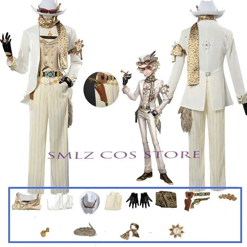 CyBrilliant وحيد وولف نورتون كامبل تأثيري لعبة الهوية الخامس المنقب زي البدلة موحدة قبعة الدعامة مجموعة ل رجل الحزب الزي