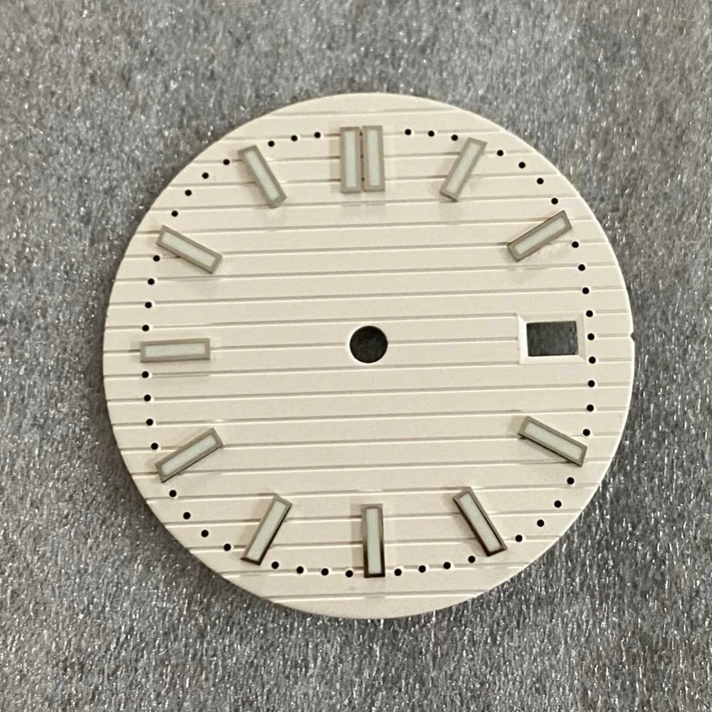 สายนาฬิกาเรืองแสงสีเขียว30.5มม. สำหรับการเคลื่อนไหว Nh35/NH36อะไหล่ซ่อมนาฬิกาผู้ชาย