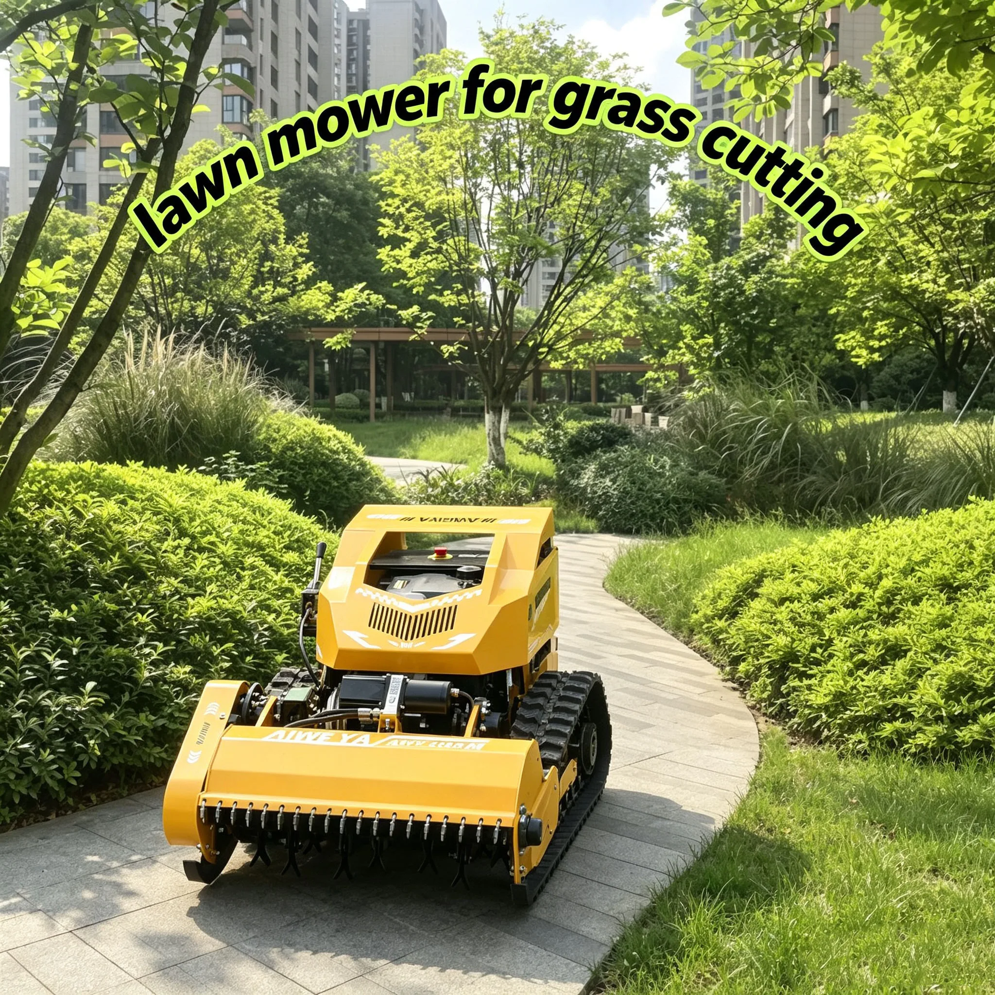 Customized multi-purpose farm mowing device adapts complex terrain via rc lawn mower,robot lawn mower fitted flexible lawn mower