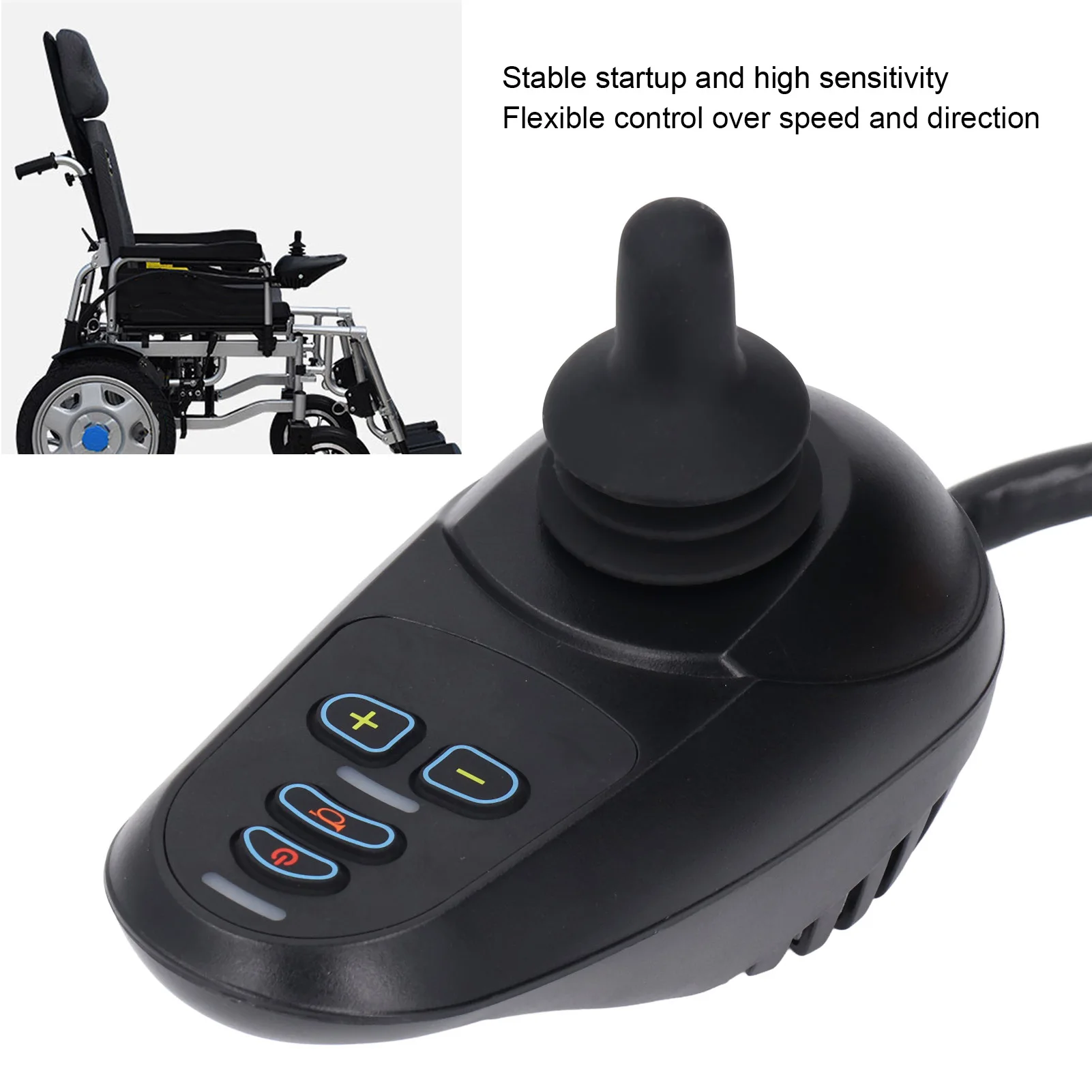 50A DC24V Electric Wheelchair Controller Replacement Joystick Universal Accessories Intelligent Brushed Motor