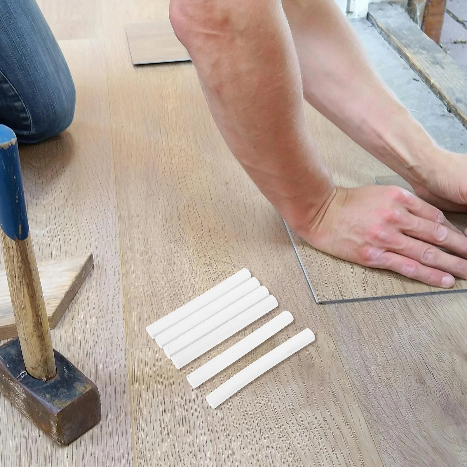 6 قطعة مجموعة تلوين الشمع لإصلاح الأثاث أقلام إصلاح الخشب متعددة الاستخدامات للخزائن والأرضيات والأثاث علامات اللمس #4