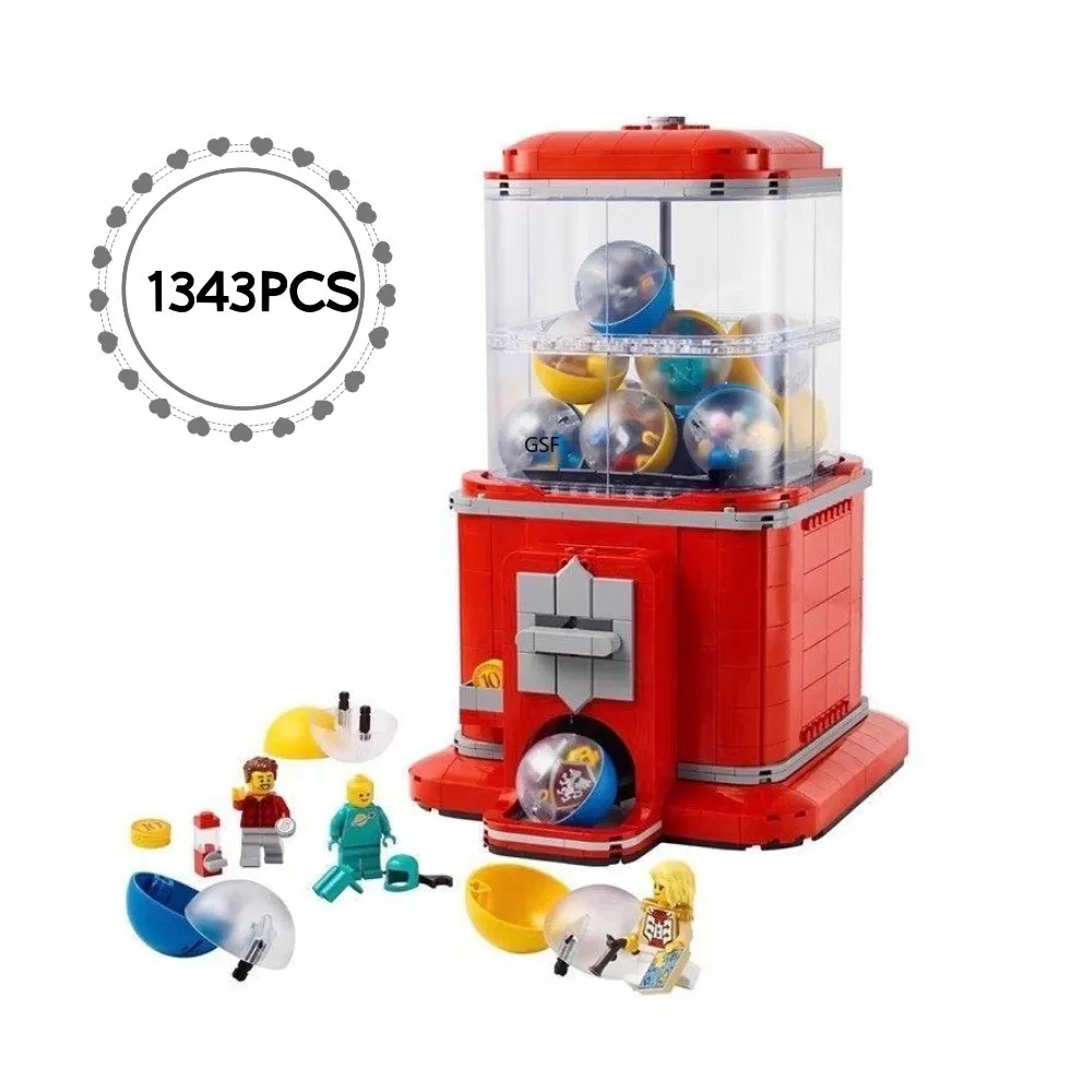 

1343Pcs Creative Vending Machine Model building Blocks Children Puzzle Assembly Toys Birthday Christmas Gifts Compatible 21358