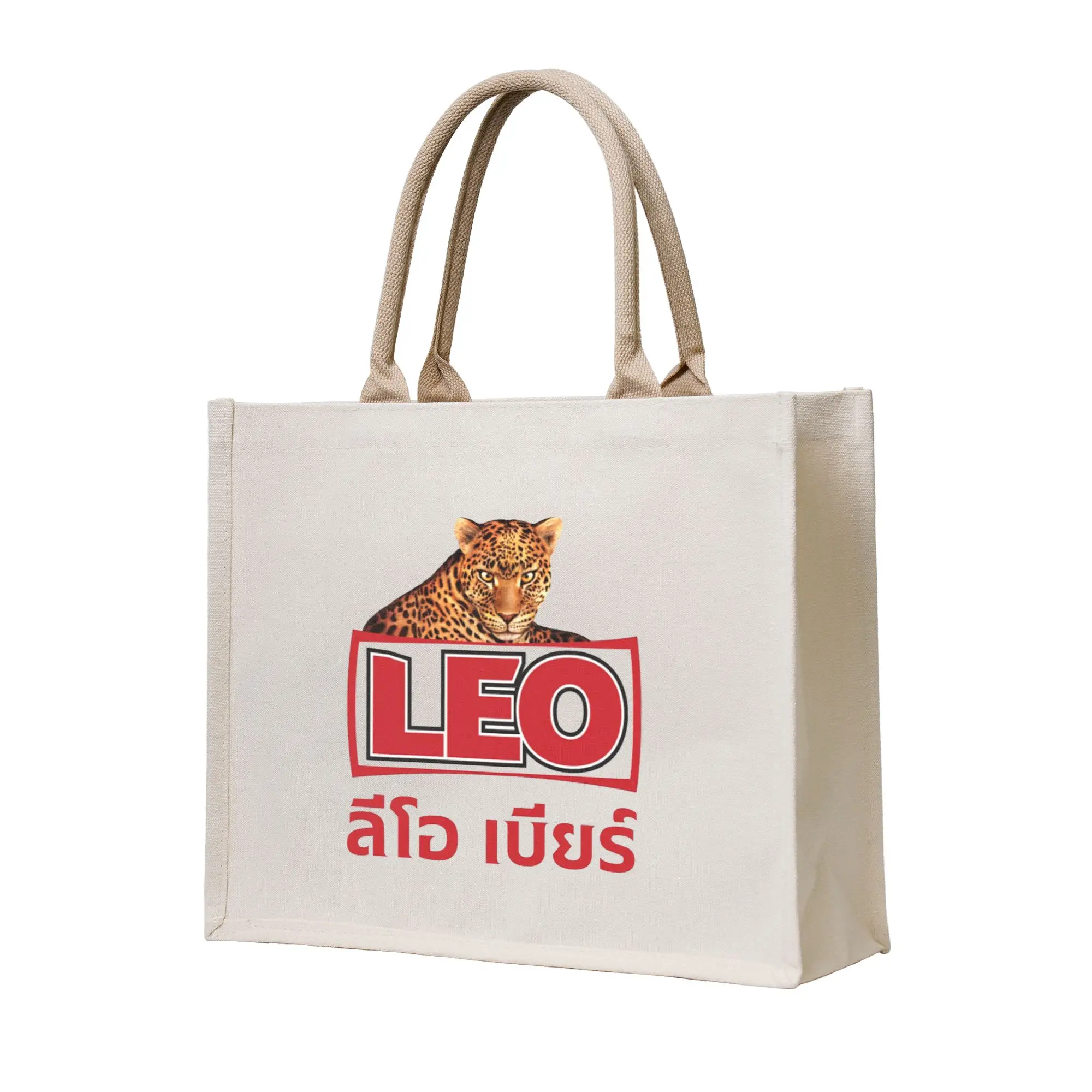 

Сумка-шоппер Leo beer Bangkok, холщовая, складная, для девочек, на плечо, дорожная сумка