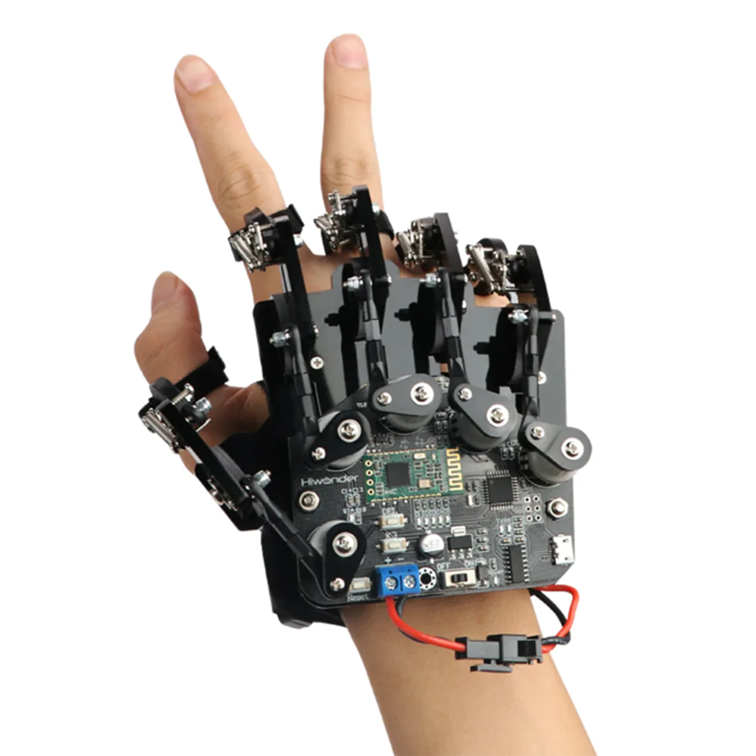 Hiwonder Wireless Glove Open-source Somatosensory Mechanical Glove for Robot Control