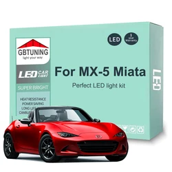8Pcs Canbus LED Interior Light Bulb Kit For Mazda MX-5 MX5 Miata 2016 2017 2018 2019 2020 2021 2022 2023 2024 Cars Accessories