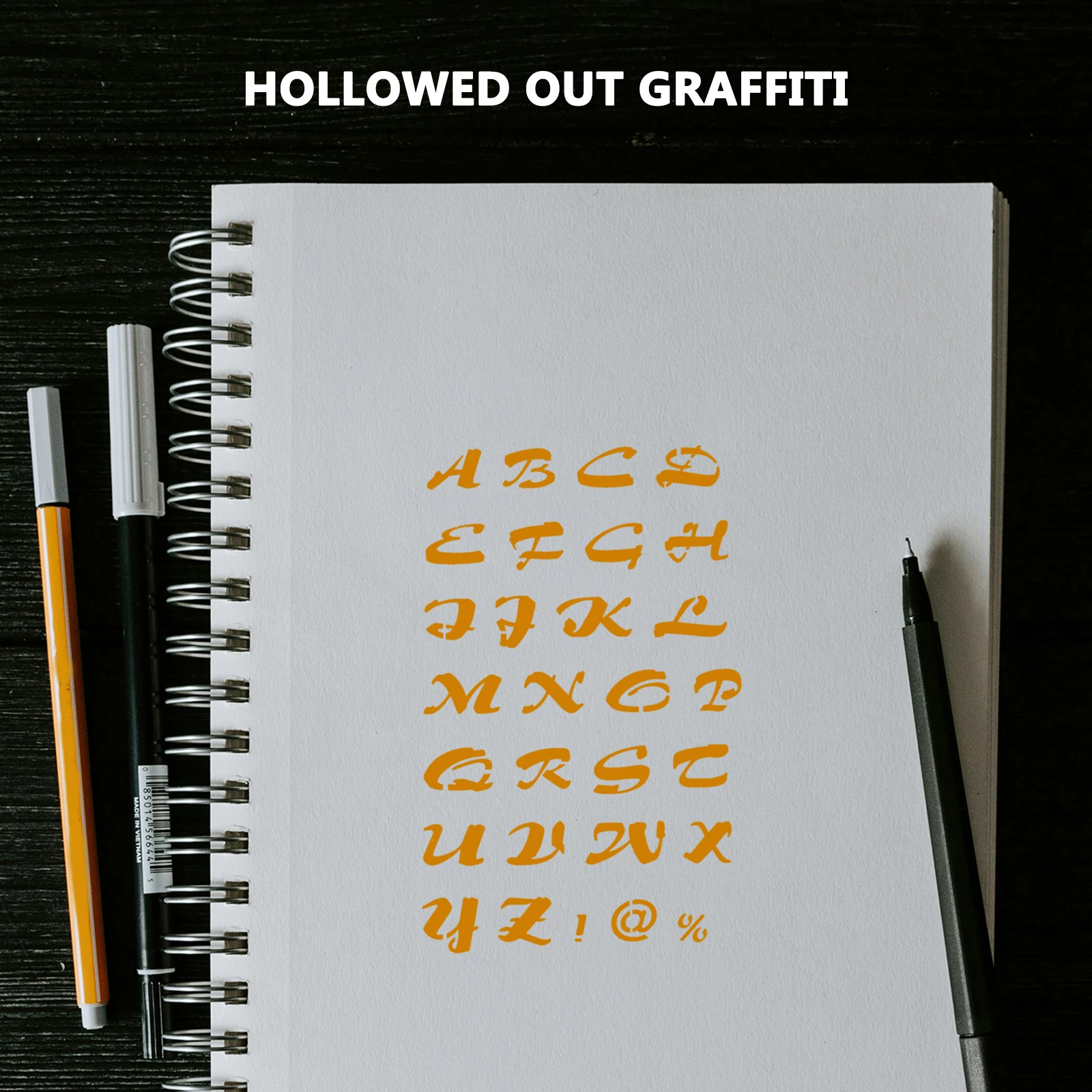 

20 Sheets Letter Stencil Pet Material Reusable for Wall Furniture Spray Painting DIY Craft Decorative Alphabet Stencils