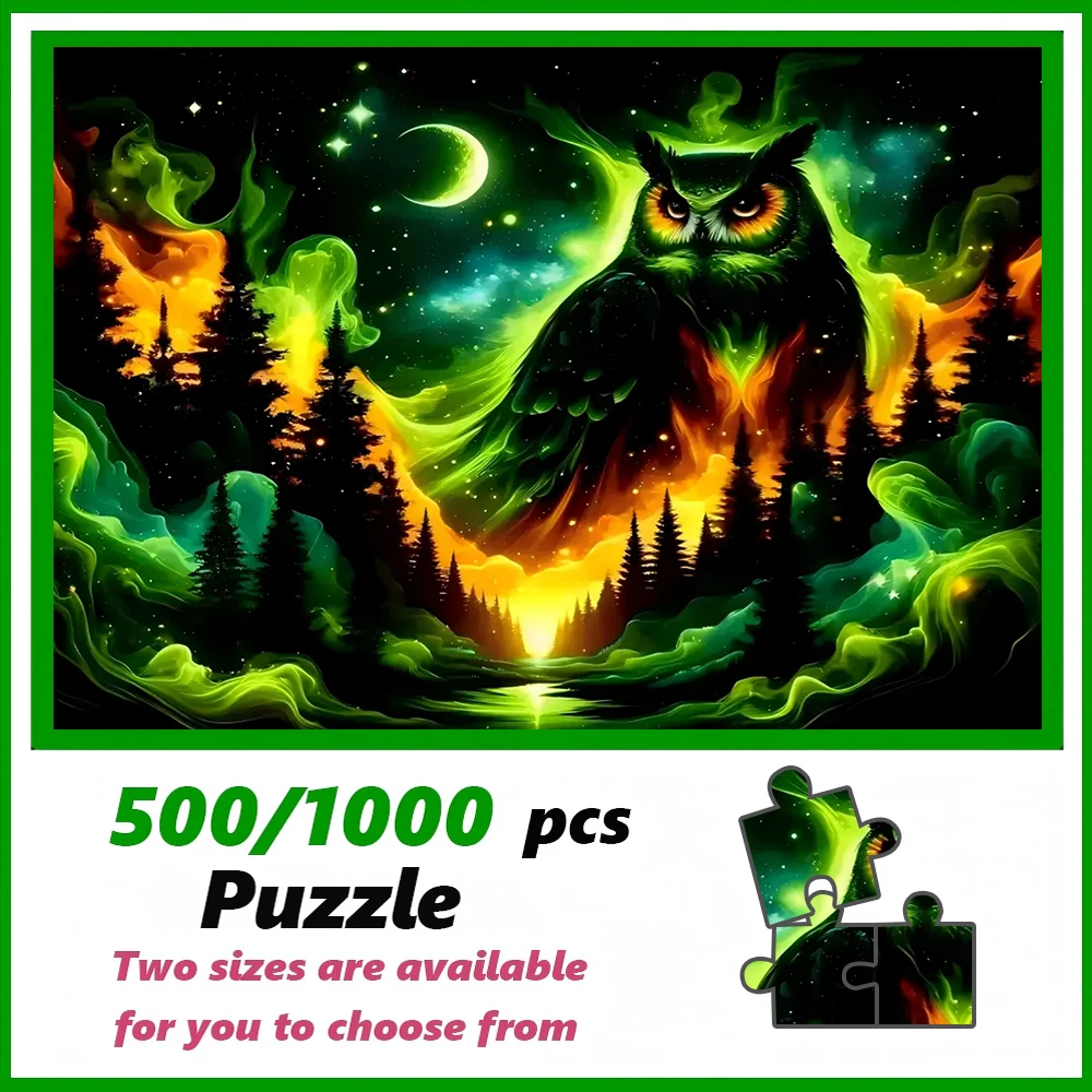 

A high-quality 500/1000-piece puzzle, perfect for adults, is a fun family game that helps relieve stress and is great fo
