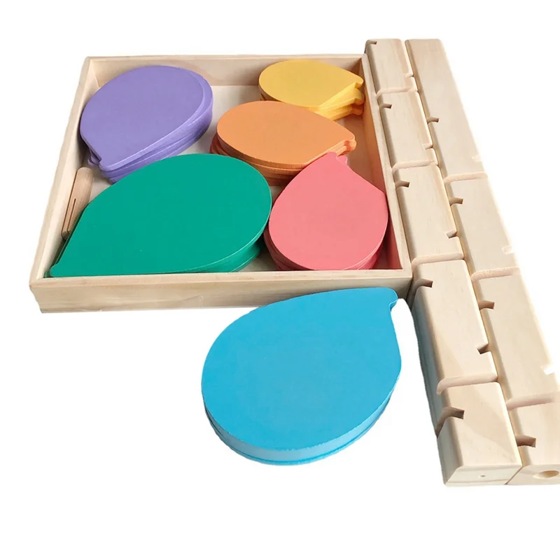 

ABUM-Wooden Building Blocks Set - Educational Tree Petal Ball Track For Early Learning And Development