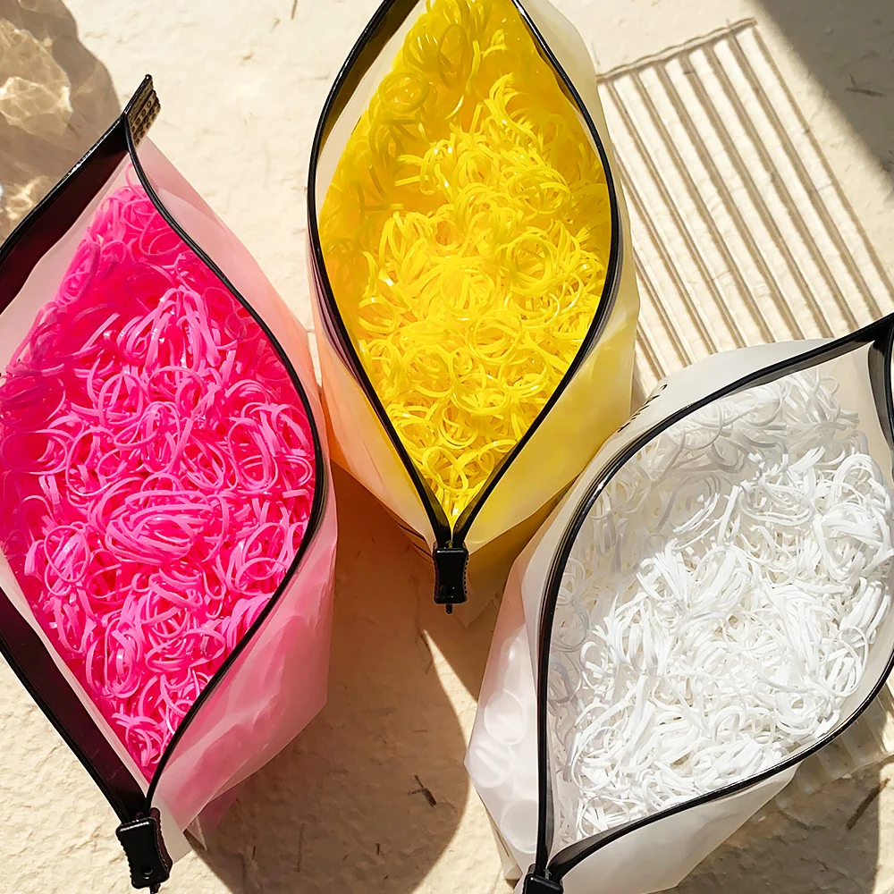  Colorful disposable rubber band hair ties, kids ponytail holders & headbands, girls’ hair accessories 4