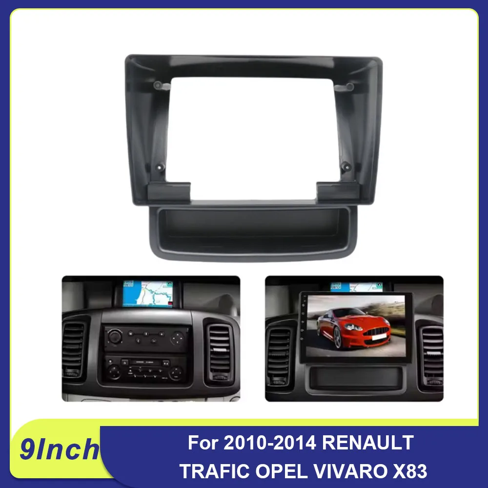 Para 2010-2014 RENAULT TRAFIC OPEL VIVARO X83 9 pulgadas DVD CD Radio Android arnés pantallas navegación tablero Cables marco Canbus