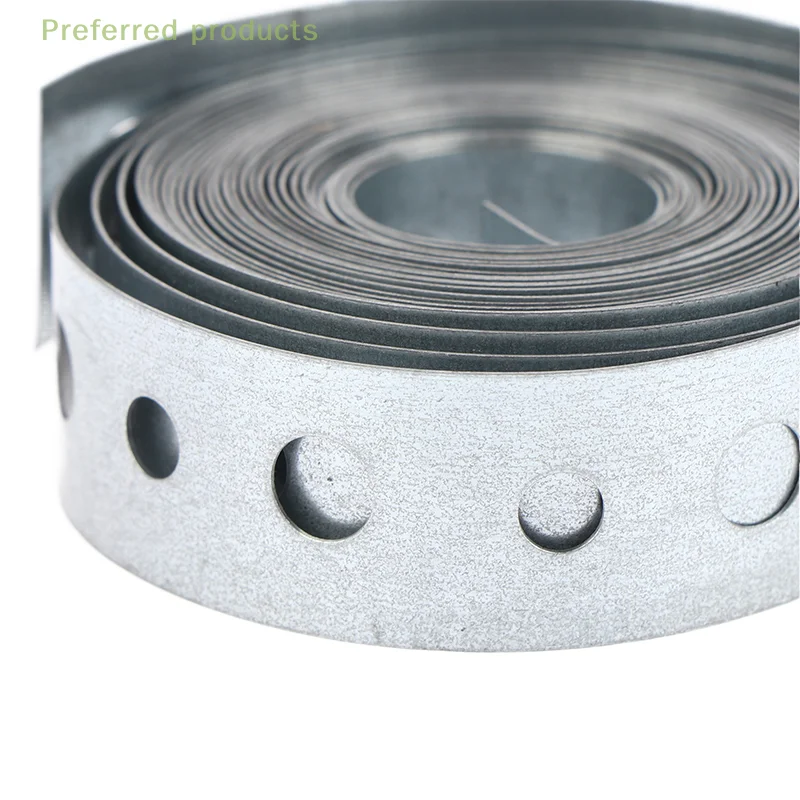 1 Roll Galvanized Steel Multi-Slot Metal Tape For Tape Hanger Strap Pre-Punched Pipe Supports Hanging And Sheet Metal Work