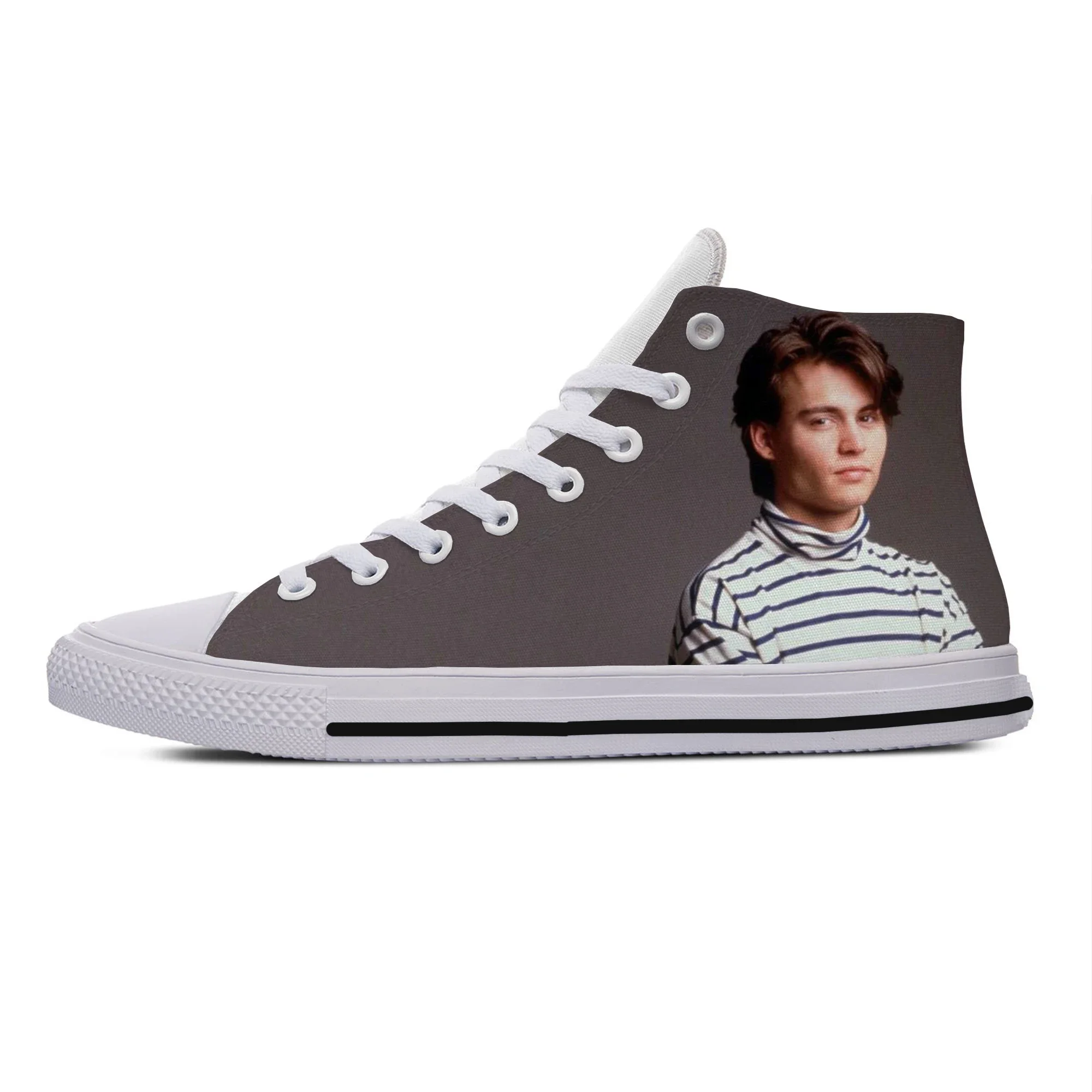 Baskets décontractées de haute qualité pour hommes et femmes, chaussures de planche hautes, mode cool, Pop drôle, Johnny Depp, été, nouveau