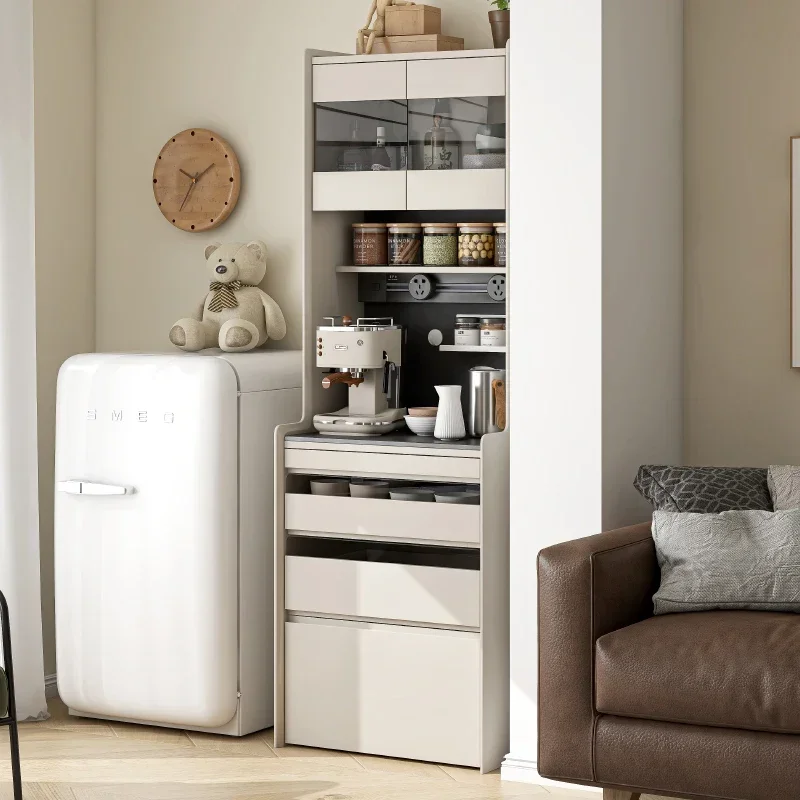 

Elegant Vintage Stands Full Kitchen Cabinet Shelves Wine Rack Whiskey Showcase Modern Home Bar Refrigerator Vitrine Wall Hanging