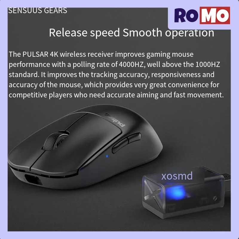 Imagem -04 - Pulsar-wireless Signal Mouse Receiver Dongle Receiver Esports Games 4k 4000hz 4k Aplicável a X2v2