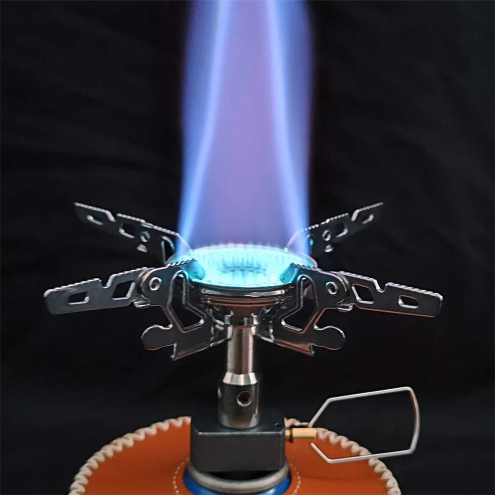 

Ультралегкая походная газовая плита с раздельными секциями: складная горелка из алюминиевого сплава для активного отдыха, походов и пеших прогулок