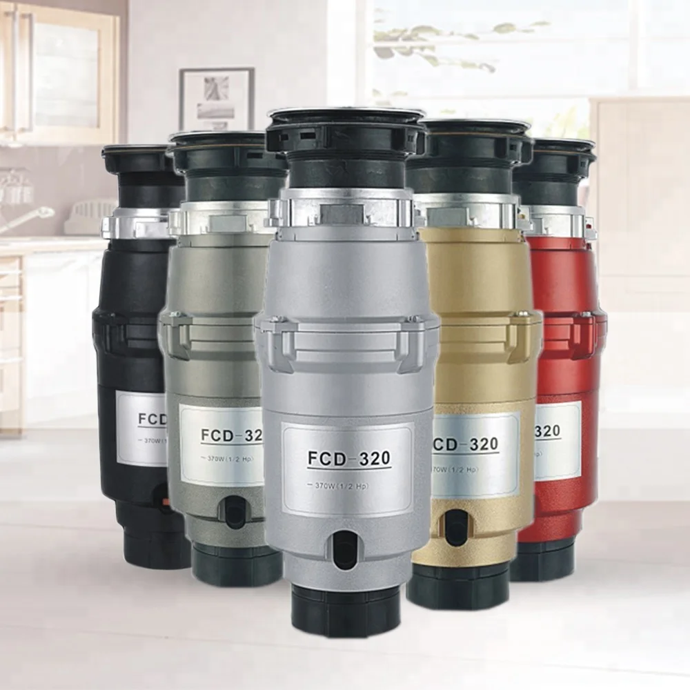 Kitchen Food Waste Disposer Short House Garbage Disposal Machine 220V Food Waste Processor