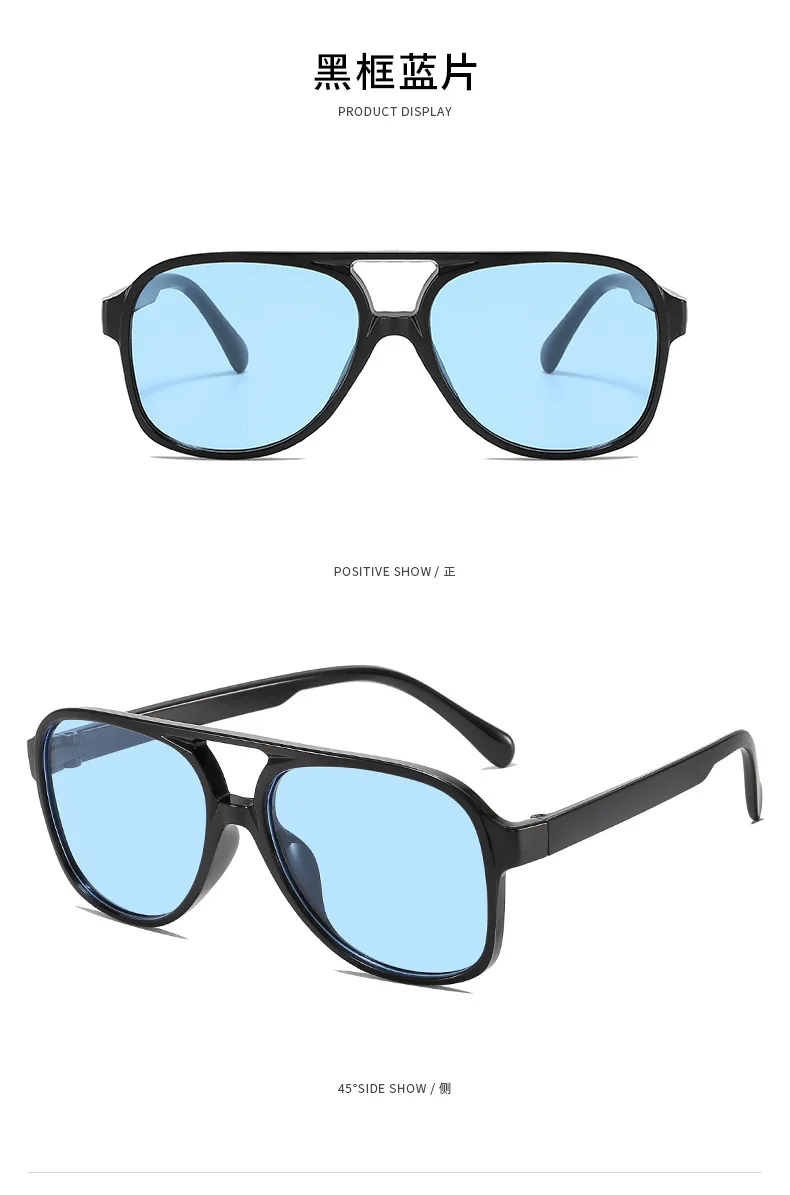 Neue PC-Rahmen runde Sonnenbrille Frauen Männer Vintage Marke quadratische Sonnenbrille für männliche Sonnenbrillen weibliche Brillen Anti-Blend-Sonnenbrille – Detail 12