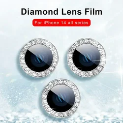 2-3Pcs 9D Rear Diamond Lens Protector For Iphone 15 16Pro Max Camera Tempered Glass For Iphone 15 16 Pro Max Ring Cover Film