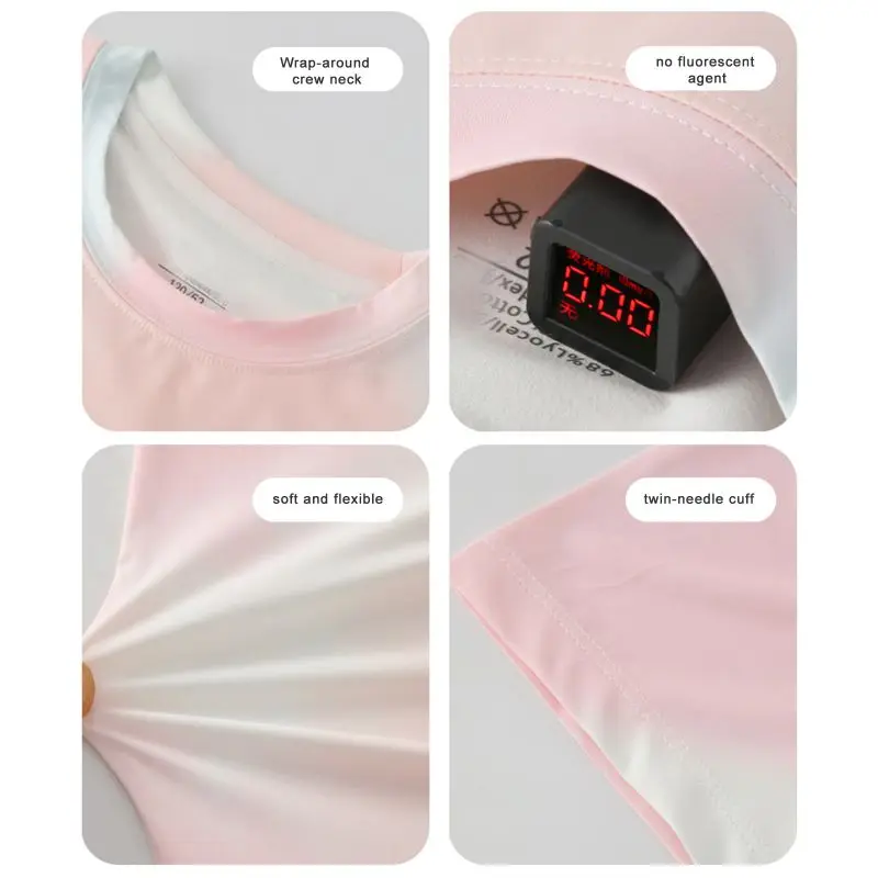 

Детский летний красочный топ с круглым вырезом, спортивные рубашки с короткими/длинными рукавами, быстросохнущая футболка для девочек, детские дышащие спортивные топы